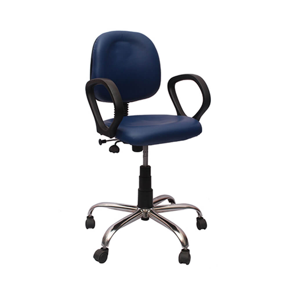 VJ Interior Visitor Chair Blue 19 x 19 x 39 Inch VJ-117-VISITOR-RBY