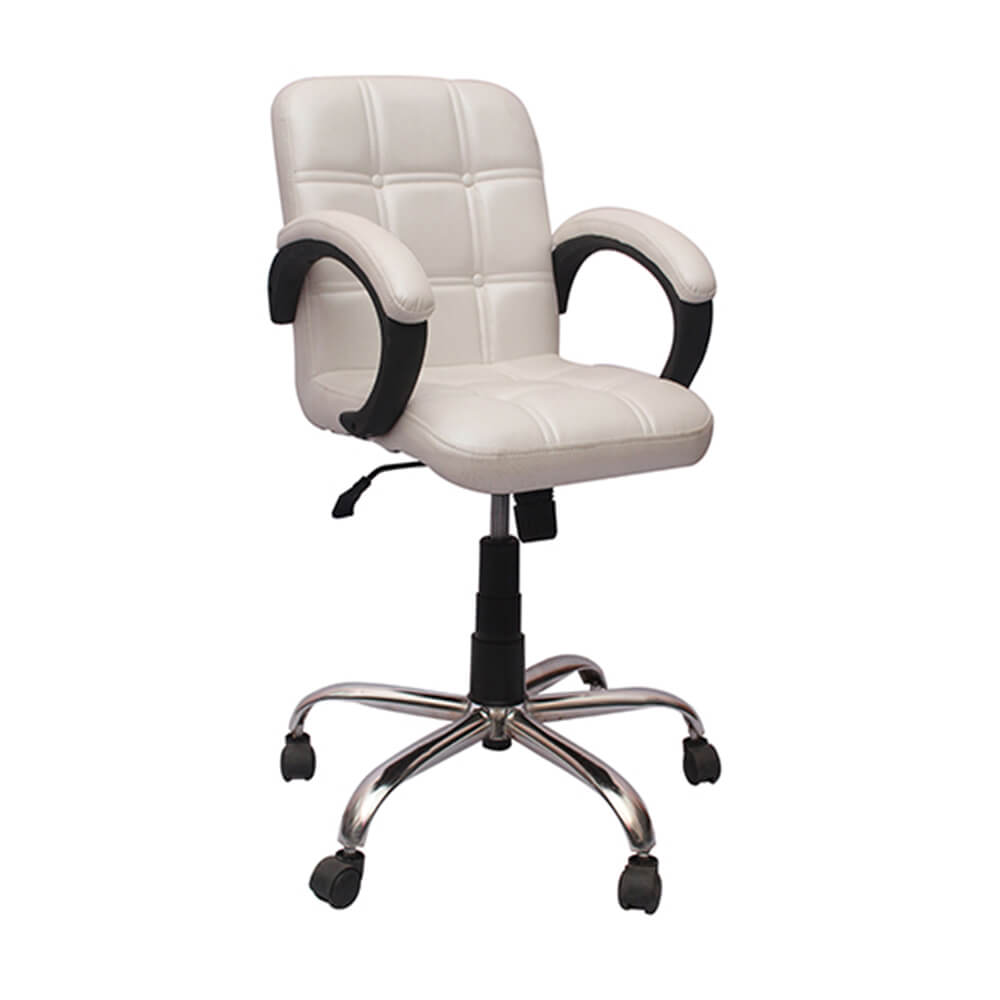 VJ Interior Visitor Chair White 19 x 19 x 39 Inch VJ-133-VISITOR-LB