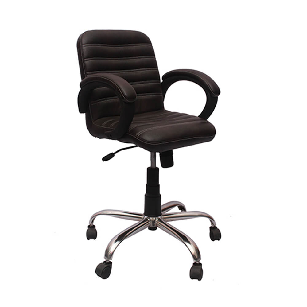 VJ Interior Visitor Chair Black 19 x 19 x 39 Inch VJ-137-VISITOR-MB