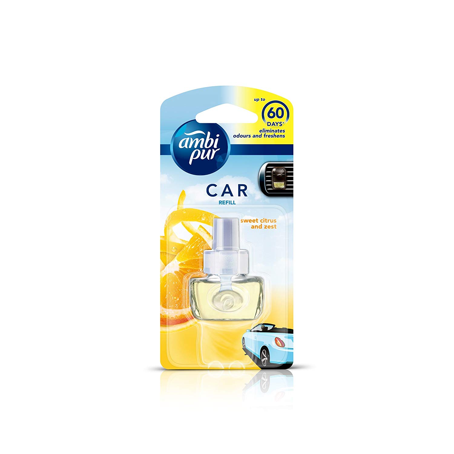 Ambi Pur Sweet Citrus and Zest Car Air Freshener Refill 7.5 ml