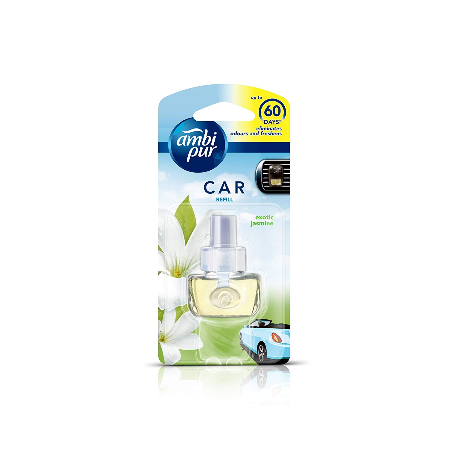 Ambi Pur Exotic Jasmine Car Air Freshener Refill 7.5 ml