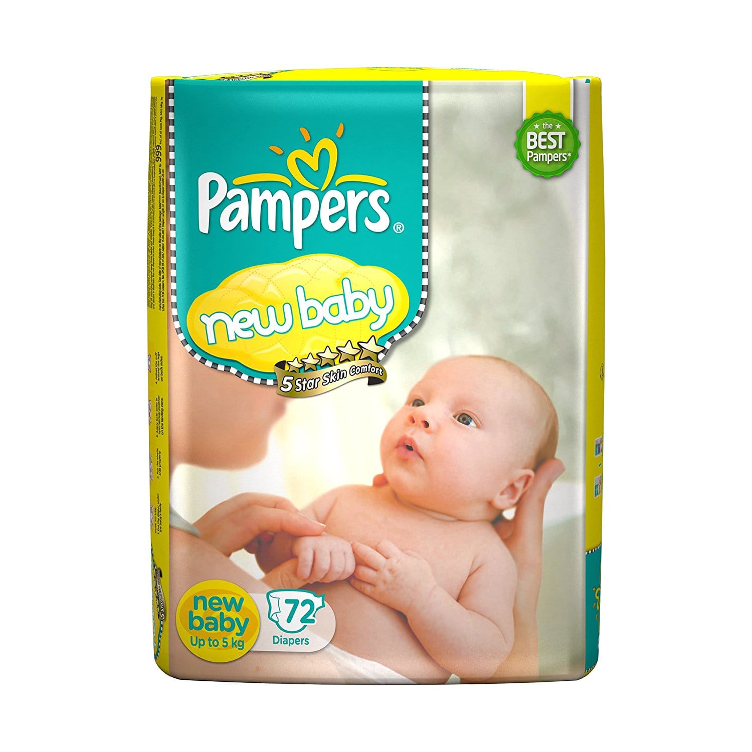 Pampers New born Baby Diaper (72 Count)
