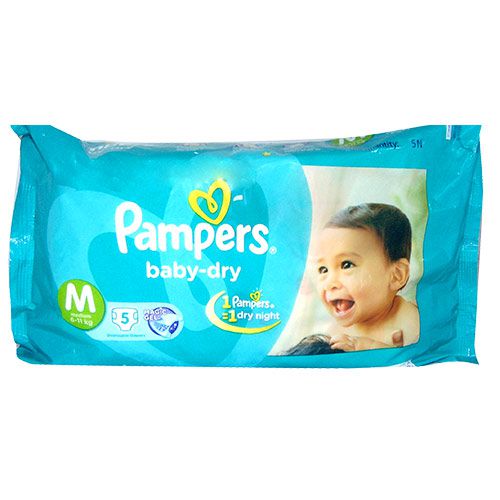 Pampers Medium Size Diapers (5 Count)