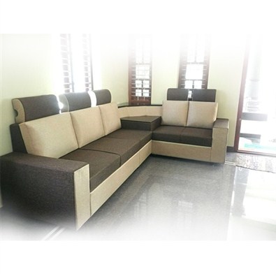 Asian Corner Set Sofa (White / Grey)
