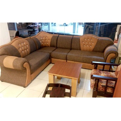 Asian Corner Set Sofa (Brown)