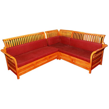 Teak Wood Corner Sofa 