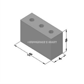 4 Inch Hollow Bricks Pipe Hole (16x8x4)