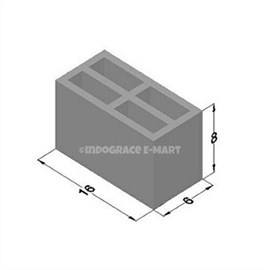 6 Inch Hollow Bricks (16x8x6)