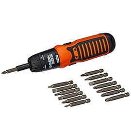 BLACK+DECKER -Cordless Alkaline Battery Screwdriver (A7073)