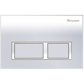 Parryware Linea Plus Push Plates (C8218A1/C8218A2/C82181C Square Chrome/Matte/White)