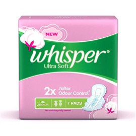 Whisper Ultra Soft Sanitary Pads XL (7 Count)