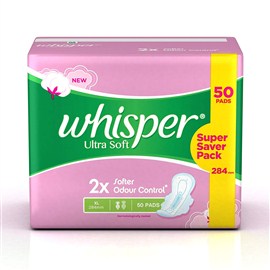Whisper Ultra Soft Sanitary Pads XL (50 Count)