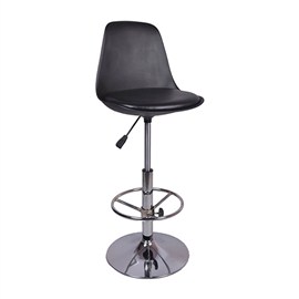 VJ Interior Ergonomico Bar Stool Black 15 x 15 x 11 Inch VJ-0016