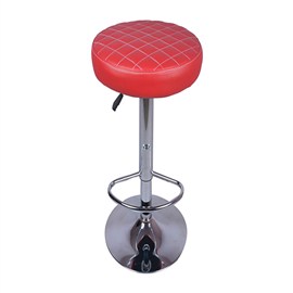 VJ Interior Consciente Bar Stool Red 15 x 15 x 24 Inch VJ-0028