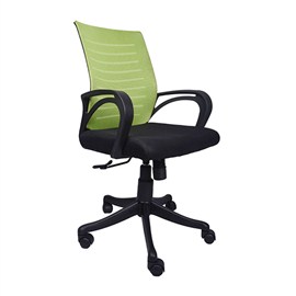 VJ Interior Verde Task Chair Black and Green 19 x 20 x 21 Inch VJ-0162