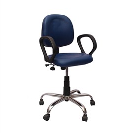 VJ Interior Visitor Chair Blue 19 x 19 x 39 Inch VJ-117-VISITOR-RBY