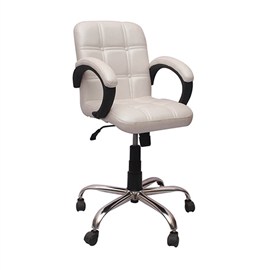 VJ Interior Visitor Chair White 19 x 19 x 39 Inch VJ-133-VISITOR-LB