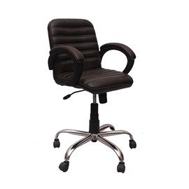 VJ Interior Visitor Chair Black 19 x 19 x 39 Inch VJ-137-VISITOR-MB