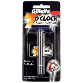 Gillette 7'O Clock Super Platinum Razor