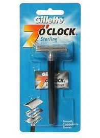 Gillette 7 O'Clock Manual Sterling Smooth Razor - 1 Count