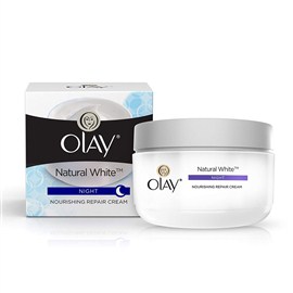 Olay Natural White All in One Fairness Night Skin Cream, 50g