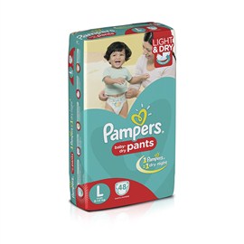 Pampers Large Size Diapers (48 Count)