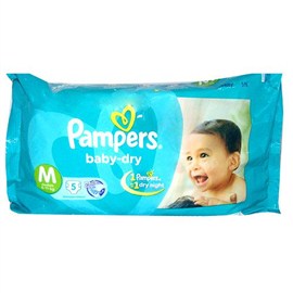 Pampers Medium Size Diapers (5 Count)