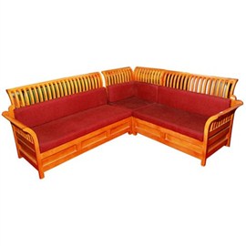 Teak Wood Corner Sofa 